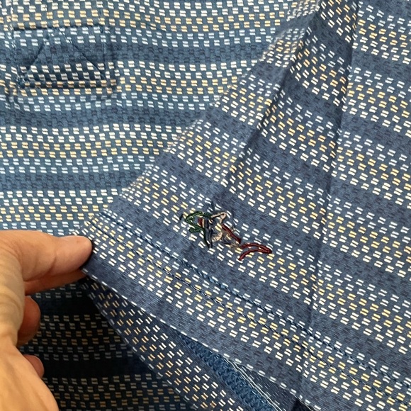Men's Greg Norman Mercerized Cotton Golf Polo Shark Blue XL - Picture 15 of 15